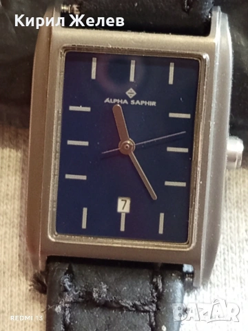 Модерен дамски часовник ALPHA SAPPHIRE TITANIUM много красив работи 34860, снимка 2 - Дамски - 53491754