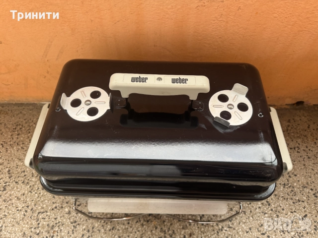 Барбекю На Въглища Weber Go Anywhere/компактен размер, снимка 3 - Барбекюта - 52542033