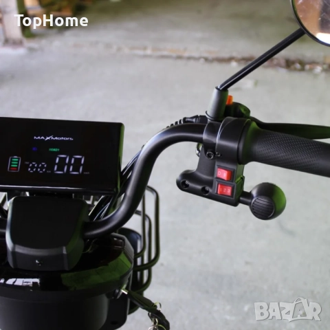  Двуместна Електрическа Триколка PUDDING 1800W МОДЕЛ 2025, снимка 9 - Мотоциклети и мототехника - 41941423