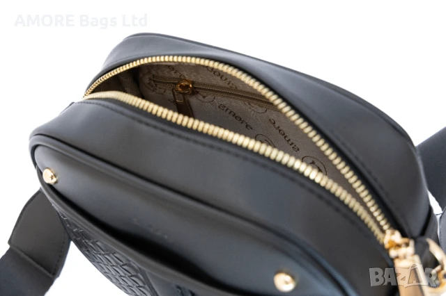 Ежедневна дамска чанта AMORE Elisa - Black, снимка 2 - Чанти - 50657779