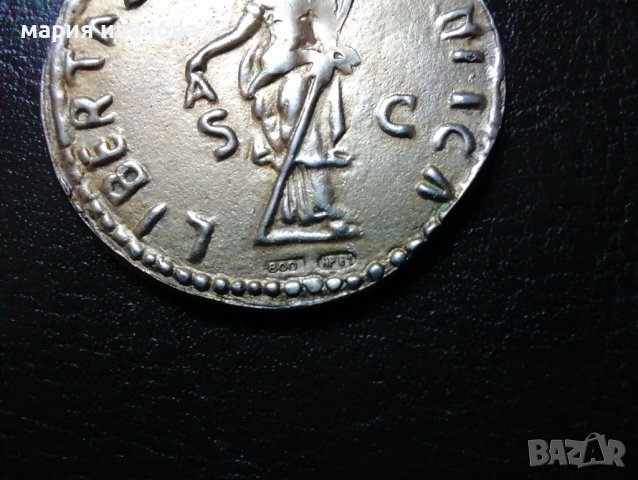 Стар плакет медальон монета сребро проба 800 с позлата , снимка 2 - Антикварни и старинни предмети - 43102347