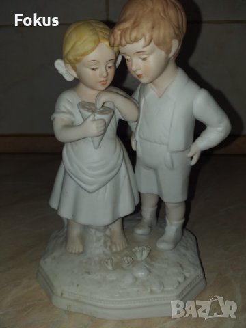 Страхотна красива статуетка момче и момиче, снимка 2 - Антикварни и старинни предмети - 43490627