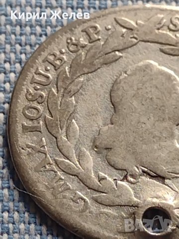 Сребърна монета 10 кройцера 1772г. Максимилиан Йозеф Бавария 13789, снимка 3 - Нумизматика и бонистика - 42930895