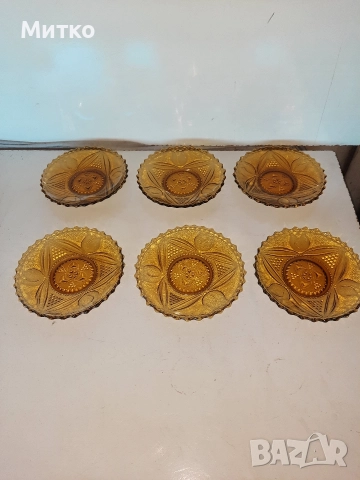 Десертни Стъклени чиний , снимка 2 - Чинии - 52860931