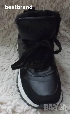 Дамски топли кецове от изкуствена кожа, с връзки, код 92/39