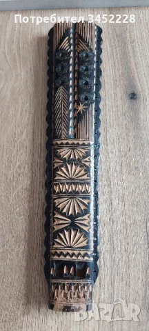 флейта дърворезба двукрайна за ценители 