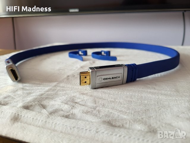 Oehlbach XXL Made in Blue High Speed HDMI Cable, снимка 6 - Ресийвъри, усилватели, смесителни пултове - 43377645