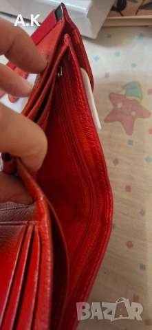 Дамско портмоне от естествена кожа , снимка 5 - Портфейли, портмонета - 51859087