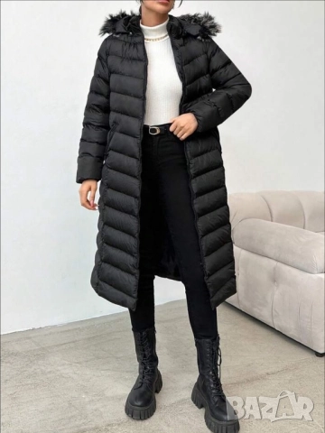 Дамско дълго зимно яке 