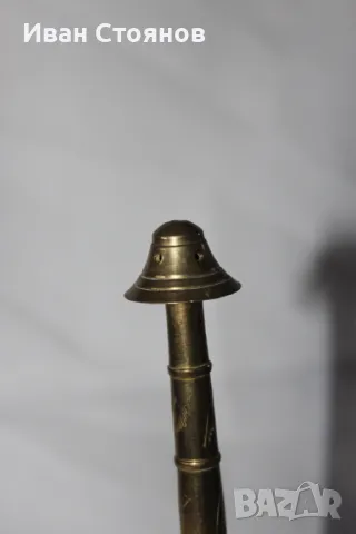 Индийска ретро месингова пръскачка за розова вода, снимка 2 - Антикварни и старинни предмети - 49171709