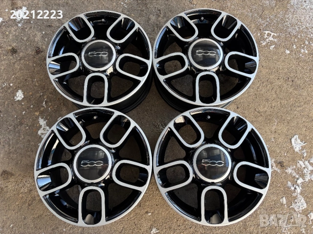 4 броя алуминиеви джанти за Fiat 500 15, снимка 2 - Гуми и джанти - 53131743