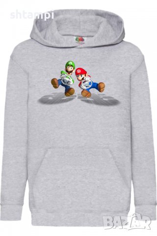 Детски Суитчър/Суитшърт Mario & Luigi Cart,Super Mario,Игра,Подарък,Изненада,Забавление,Рожден Ден