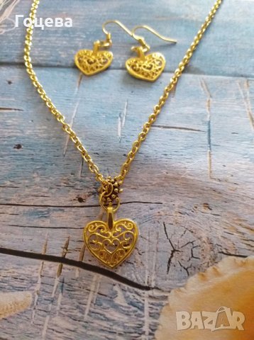 Подаръчен комплект "Сърце"., снимка 6 - Бижутерийни комплекти - 27249710