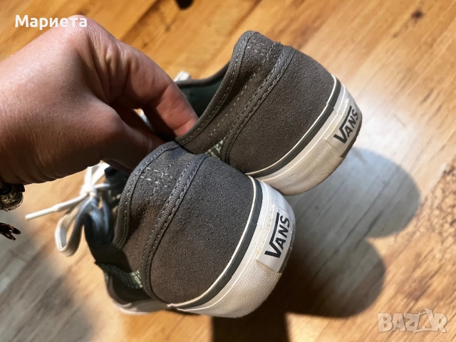 Дамски Обувки Vans 37 в сиво и ментово като нови , снимка 5 - Маратонки - 51982590