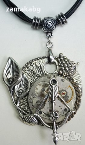 Уникален подарък колие медальон висулка стил steampunk, снимка 6 - Колиета, медальони, синджири - 35570949