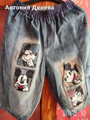 Летни бермуди с Мики маус , снимка 3 - Панталони - 50844329