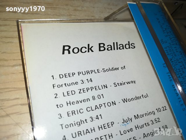 ROCK BALLADS-КАСЕТА 1611231009, снимка 5 - Аудио касети - 43015668
