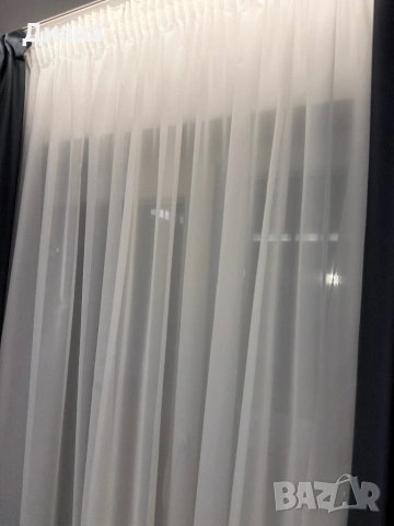 Тънко бяло перде, снимка 3 - Пердета и завеси - 53407427