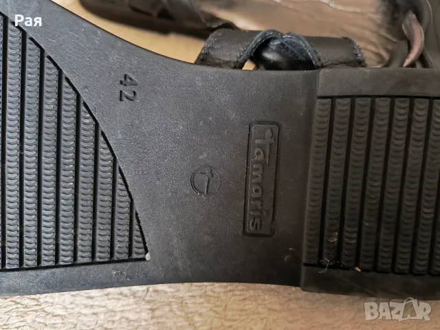 Tamaris Сандали 1-28148-26 Черен номер 42, снимка 6 - Сандали - 49300140