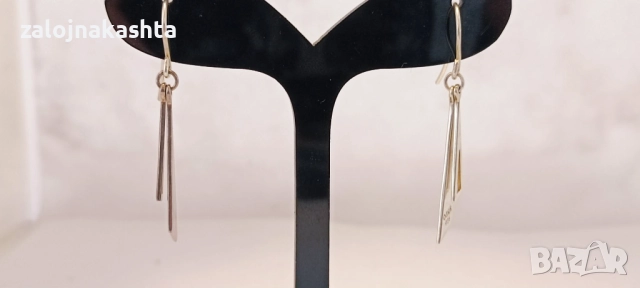 Сребърни обеци-3,16гр/925, снимка 3 - Обеци - 52934615