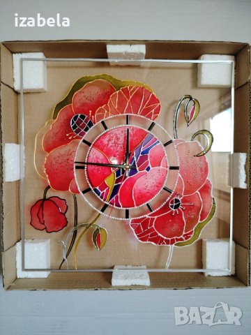 ръчно рисуван часовник (2), снимка 3 - Стенни часовници - 42962934