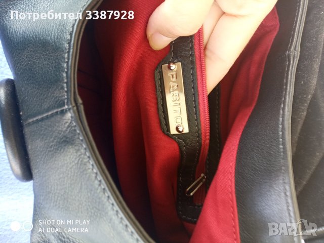 Голяма чанта Pasito от естествена кожа., снимка 7 - Чанти - 37164017
