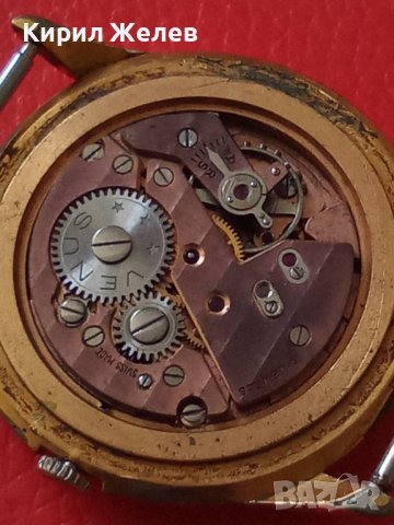 VENUS 19 RUBIS - ANTIMAGNETIC SWISS MADE Стар ПОЗЛАТЕН РЯДЪК Мех. МАРКОВ ВИНТИДЖ ЧАСОВНИК 29114, снимка 8 - Антикварни и старинни предмети - 37322833