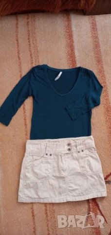 Къса пола/блузка с капси