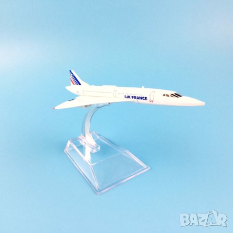 Конкорд самолет модел макет метален Air France , снимка 5 - Колекции - 29433422