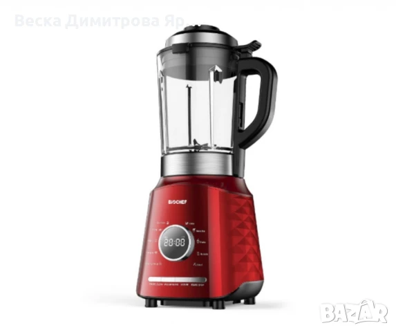 Вакуумен блендер и уред за приготвяне на супи Aurora - черен, червен, снимка 12 - Блендери - 50913345