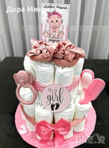 Памперсови тортички, снимка 4 - Пелени, памперси - 50339095