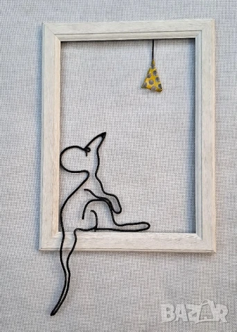 Арт декорация "Мишка и сиренце" – Авторска Изработка