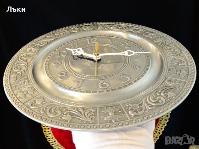 Стенен часовник от калай,W.Germany. , снимка 5 - Антикварни и старинни предмети - 43940919