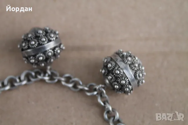 Уникална дамска сребърна гривна , снимка 5 - Гривни - 49798273