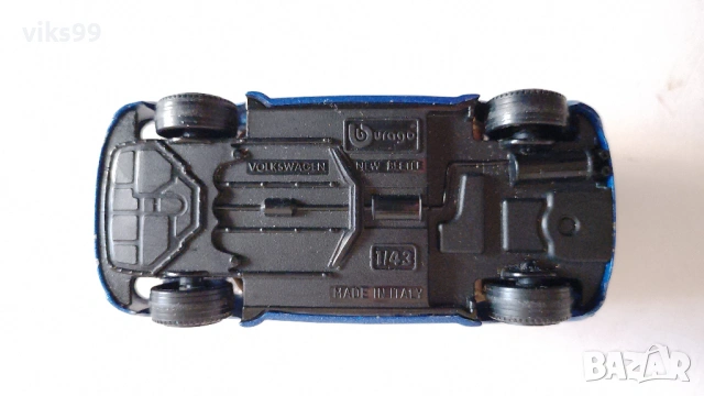 Bburago VOLKSWAGEN New Beetle MADE IN ITALY 1:43, снимка 8 - Колекции - 53096663