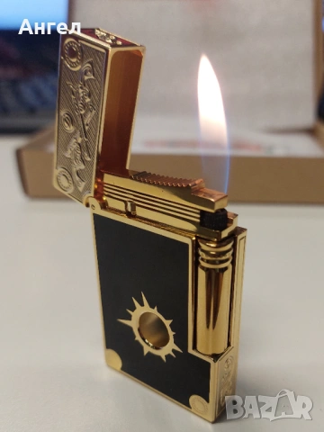 Луксозна метална запалка Dupont, снимка 6 - Запалки - 53466395