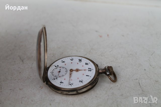 Джобен сребърен Швейцарски часовник 49 мм, снимка 10 - Колекции - 39376314