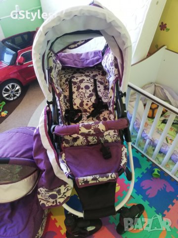 Бебешка комбинирана количка 2в1 DIZAIN BABY Viola , снимка 7 - Детски колички - 28420922