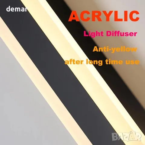 oumanschak Външна стенна лампа Захранвана от мрежата 60CM, 20W, 3 цветни температури, IP65, снимка 8 - Лед осветление - 49283742