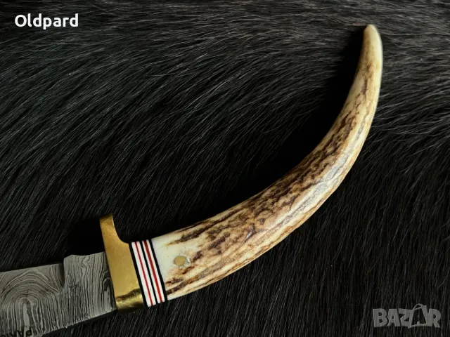 Компактен ловен нож Rite Edge. Damascus (DM1027), снимка 3 - Ножове - 48692121