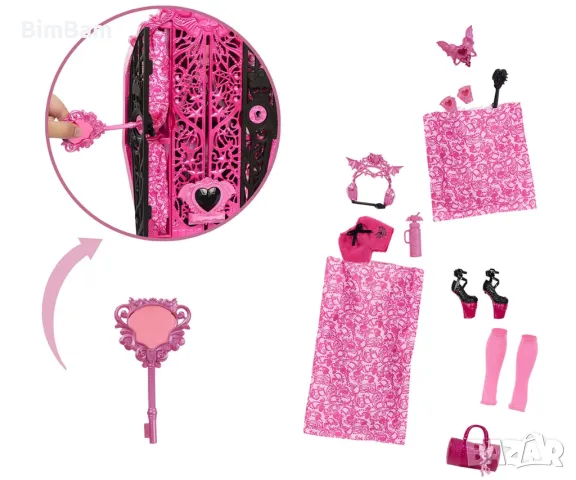 Разпродажба ! Оригинална кукла Monster High Monster Mysteries - Draculaura / Дракулора / 19 изненади, снимка 6 - Фигурки - 48064850