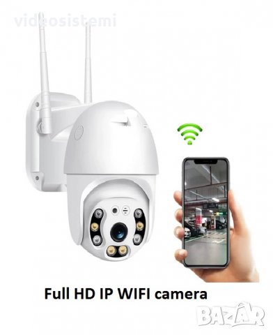 Full HD IP WIFI camera Безжична 5MP Lens външна въртяща камера