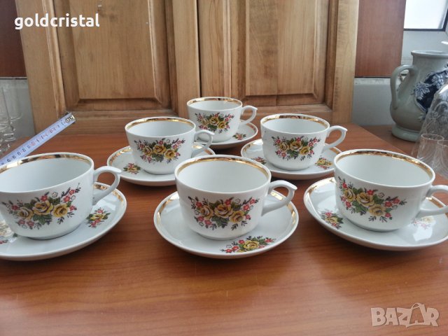 Руски порцелан чаши за чай , снимка 1 - Други ценни предмети - 36844516