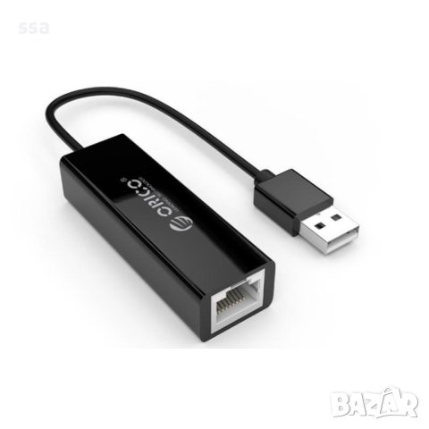 Orico адаптер USB to LAN 100Mbps black - UTJ-U2, снимка 6 - Мрежови адаптери - 43204714