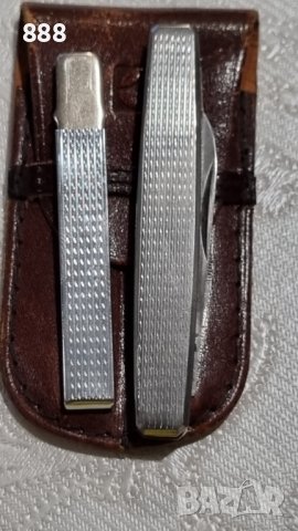 Антикварен джобен комплект, ножче Rostfrei и сребърна клечка за нокти 835 проба  ! , снимка 5 - Антикварни и старинни предмети - 43257768