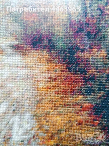 гоблен ,, След дъжда" 16,5/20 см, снимка 13 - Гоблени - 51230540