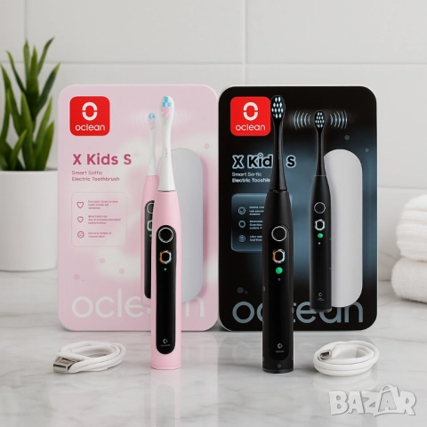 Електрическа четка за зъби Oclean X Kids Set, 1бp. накрайник, Калъф, снимка 5 - Друга електроника - 51947919