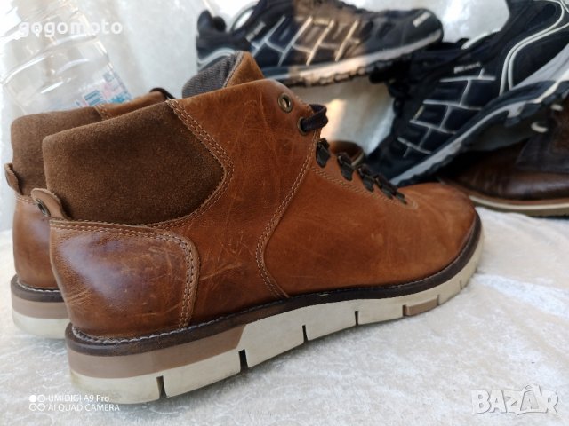 мъжки боти 42 - 43, made in PORTUGAL, 100% висококачествена естествена кожа , снимка 8 - Мъжки боти - 43562923