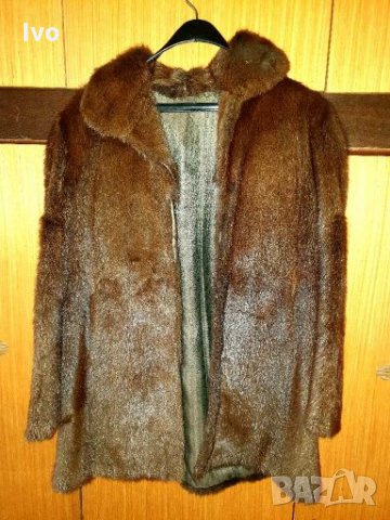 Палто от мурмел - естествена кожа, снимка 1 - Палта, манта - 27888488