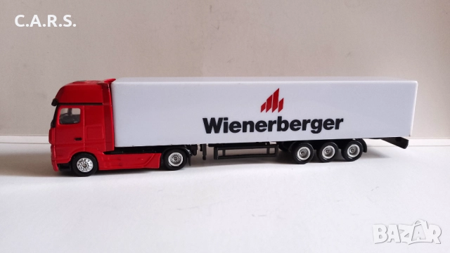 Метални камиони с ремарке Mercedez Benz Actros, MAN...., снимка 2 - Колекции - 52255717